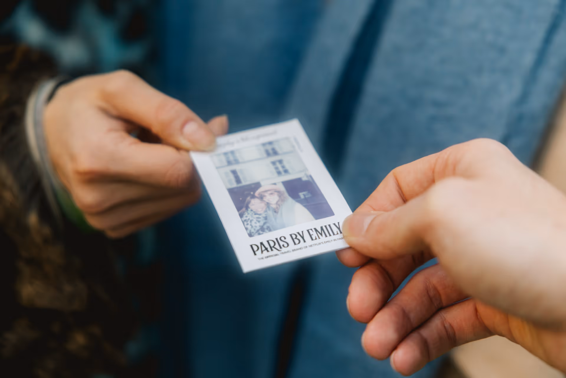 Holding a Polaroid Photo
