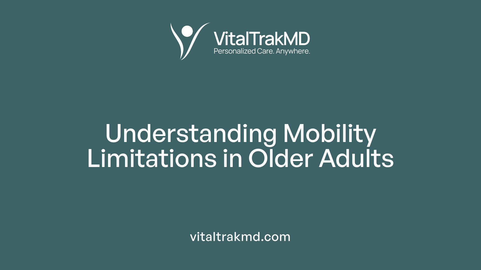 Understanding Mobility Limitations in Older Adults
