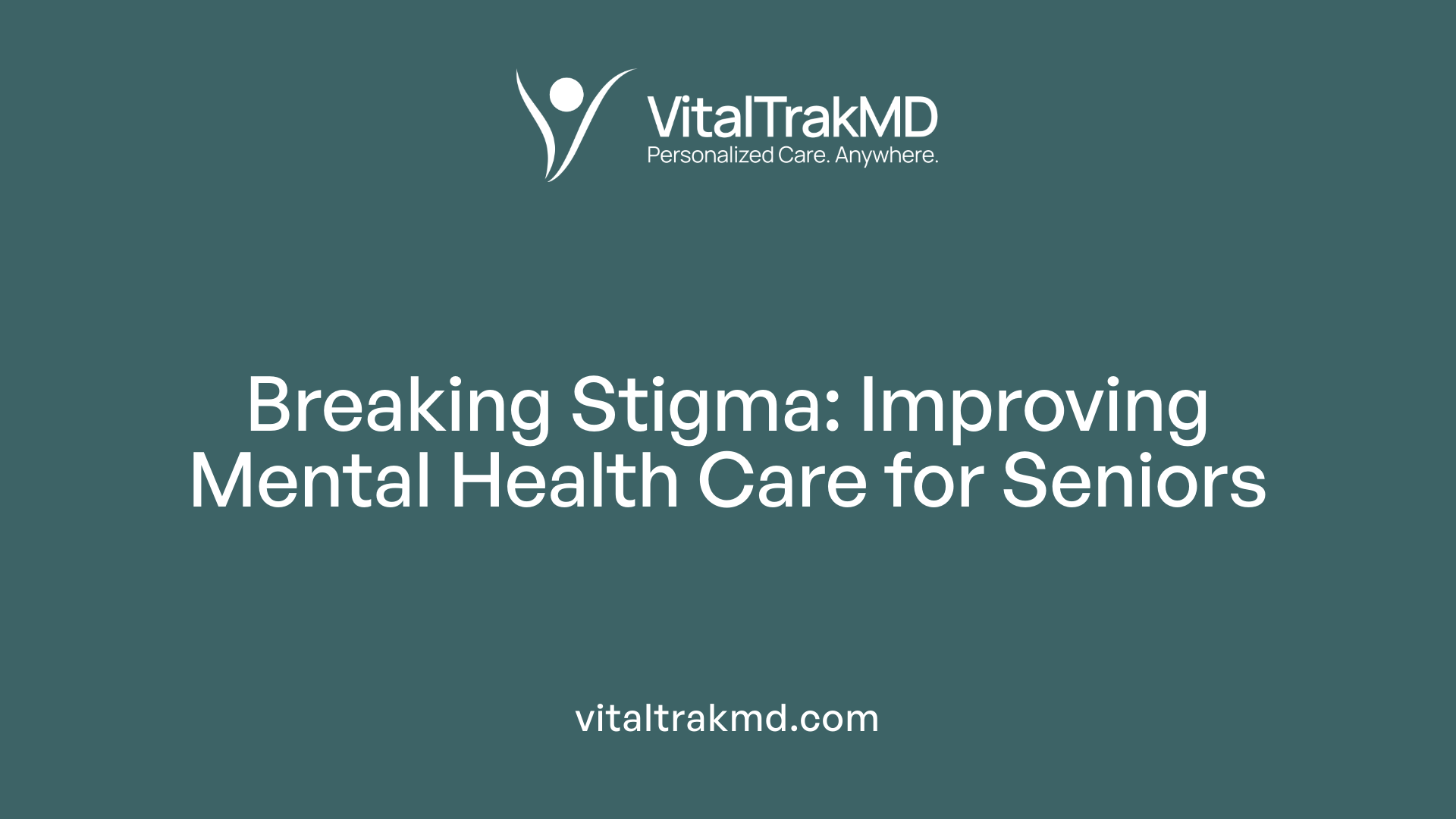 Breaking Stigma: Improving Mental Health Care for Seniors
