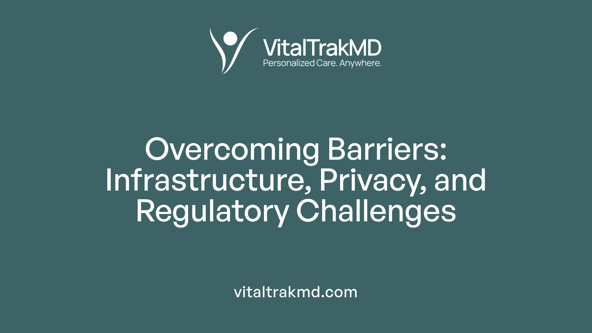 Overcoming Barriers: Infrastructure, Privacy, and Regulatory Challenges