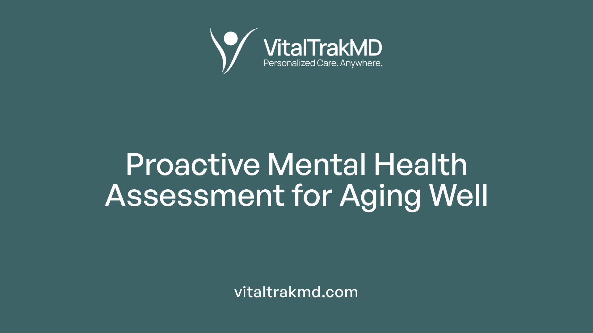 Proactive Mental Health Assessment for Aging Well