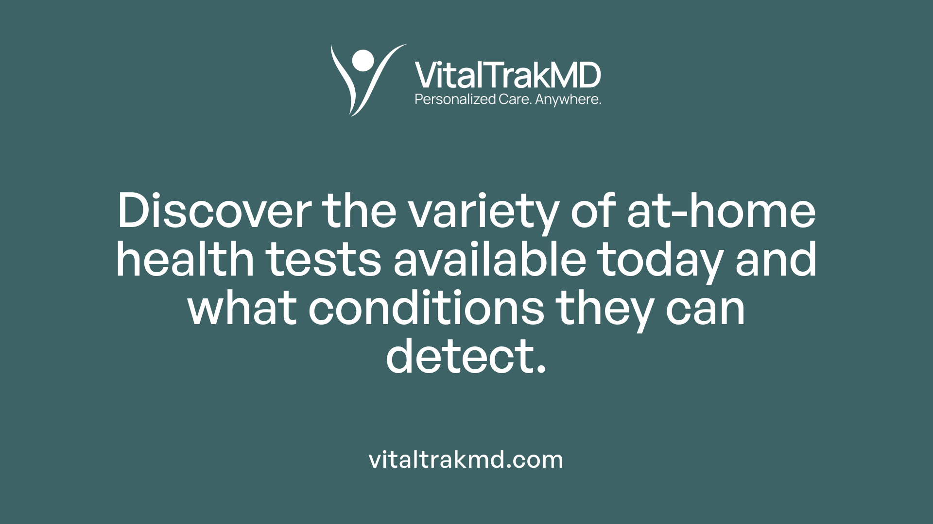 Discover the variety of at-home health tests available today and what conditions they can detect.