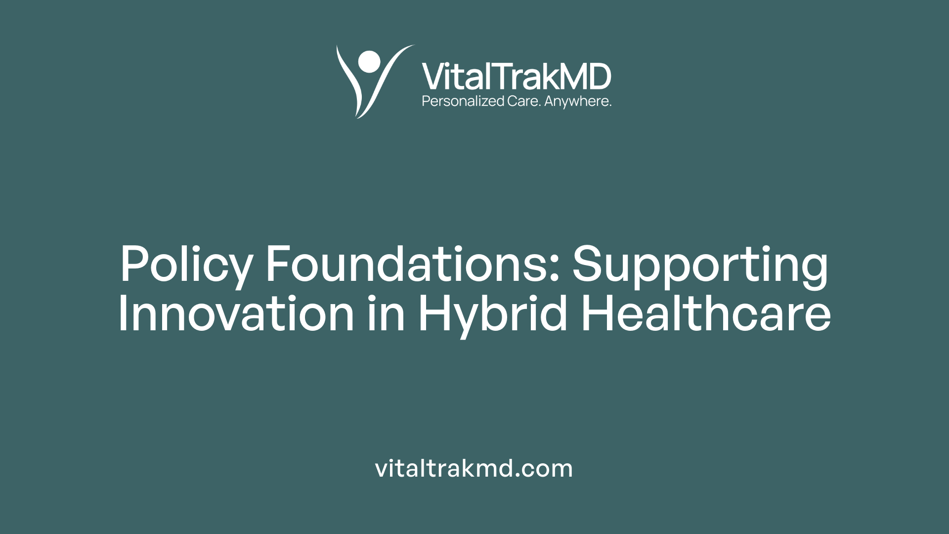 Policy Foundations: Supporting Innovation in Hybrid Healthcare