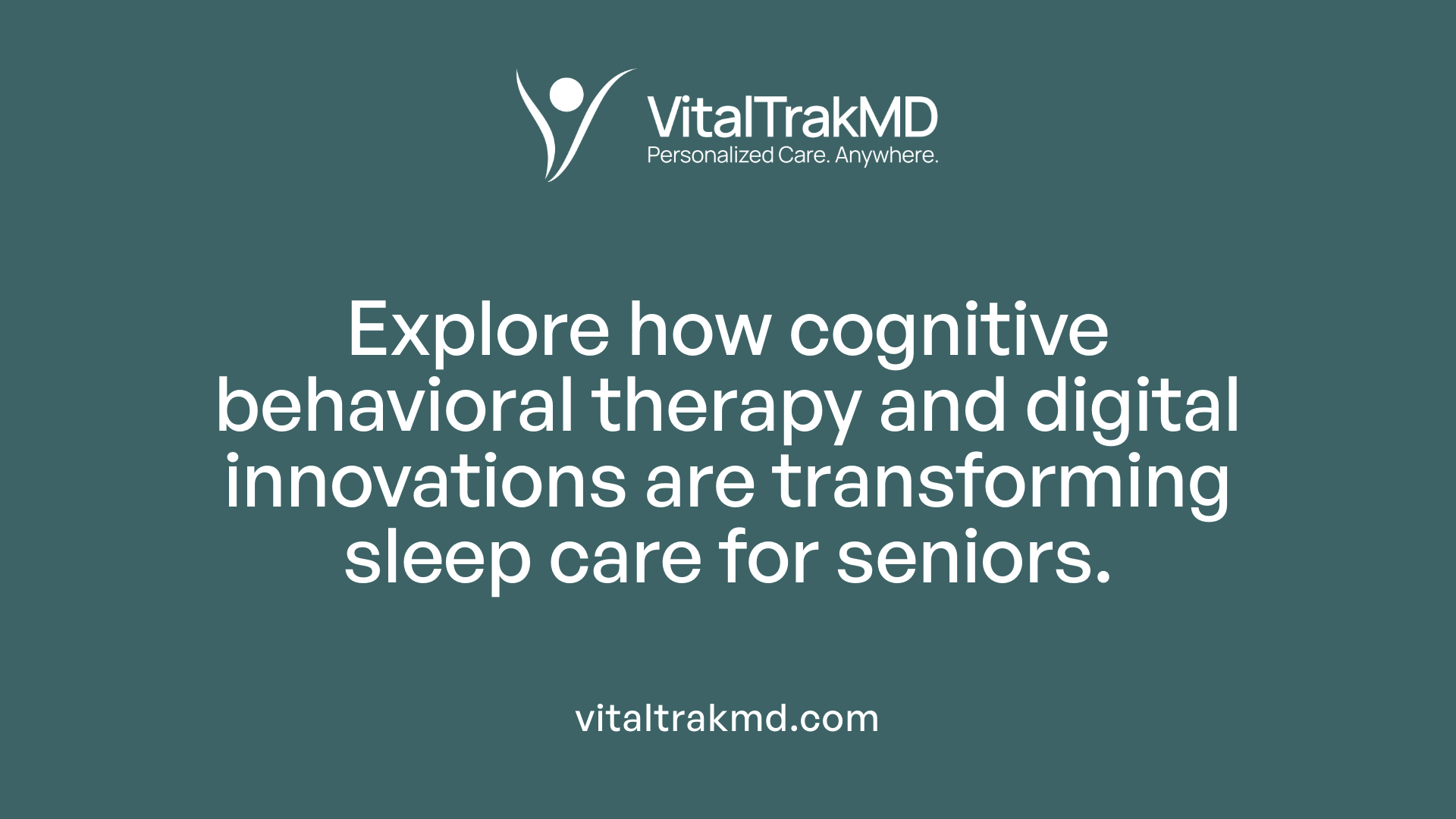 Explore how cognitive behavioral therapy and digital innovations are transforming sleep care for seniors.