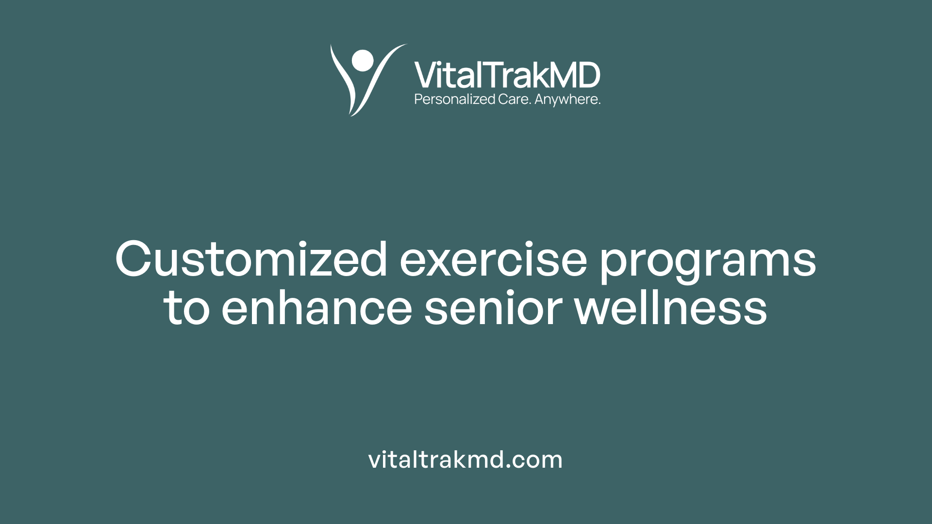 Customized exercise programs to enhance senior wellness