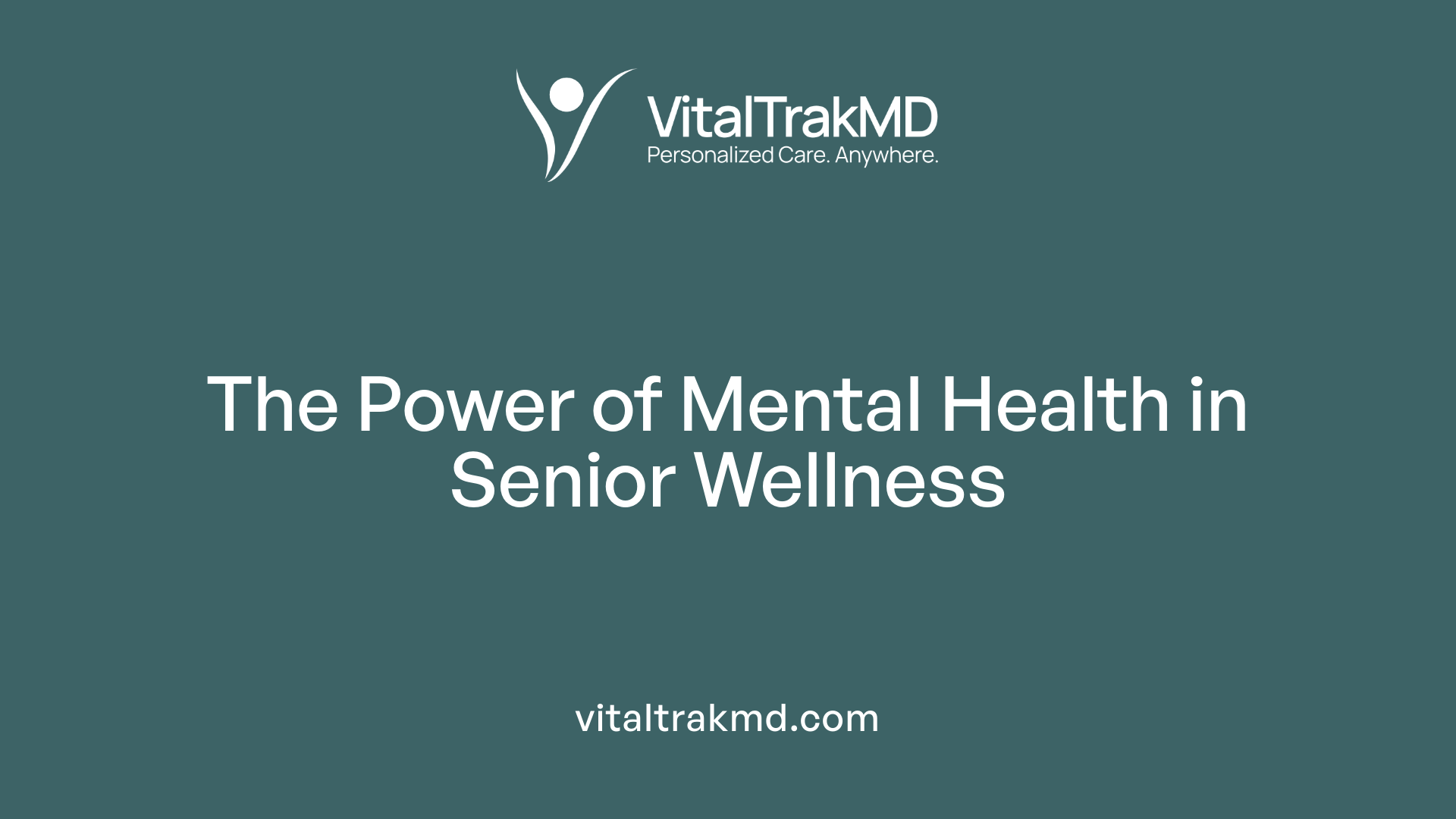 The Power of Mental Health in Senior Wellness