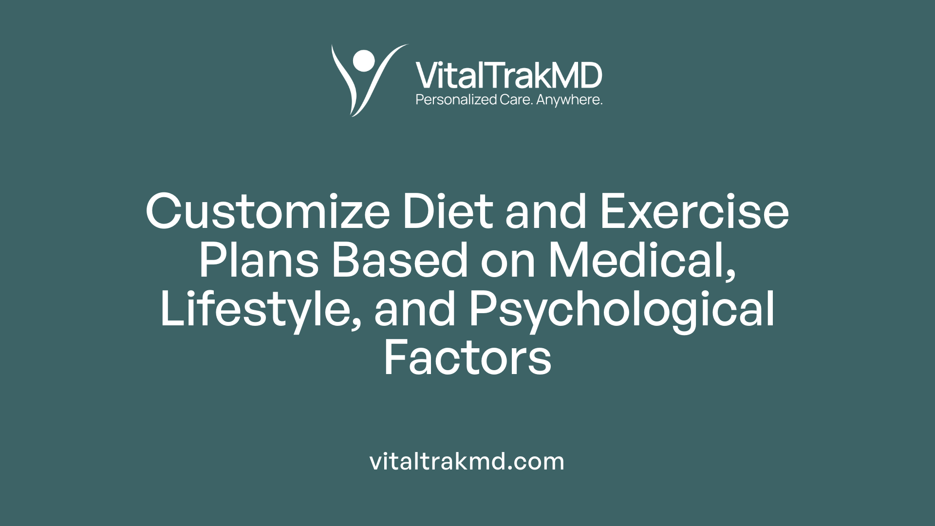 Customize Diet and Exercise Plans Based on Medical, Lifestyle, and Psychological Factors