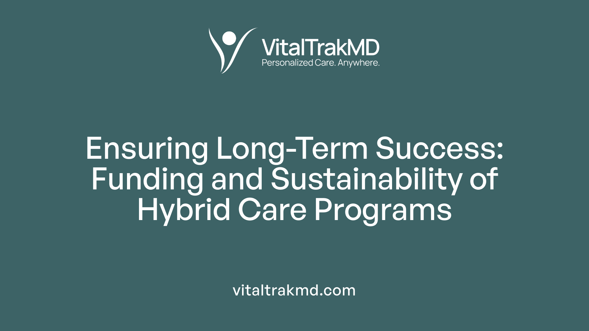 Ensuring Long-Term Success: Funding and Sustainability of Hybrid Care Programs