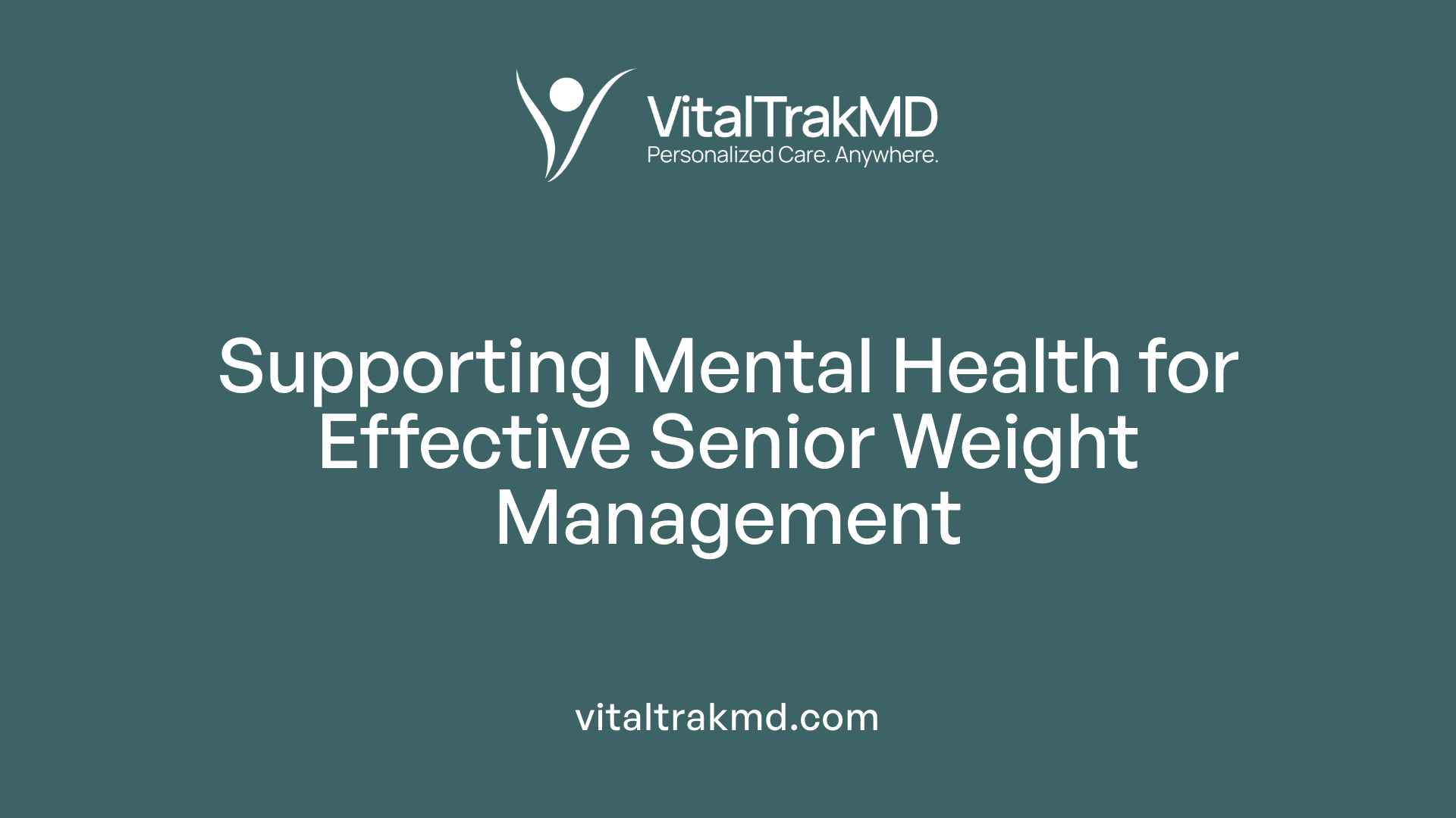 Supporting Mental Health for Effective Senior Weight Management