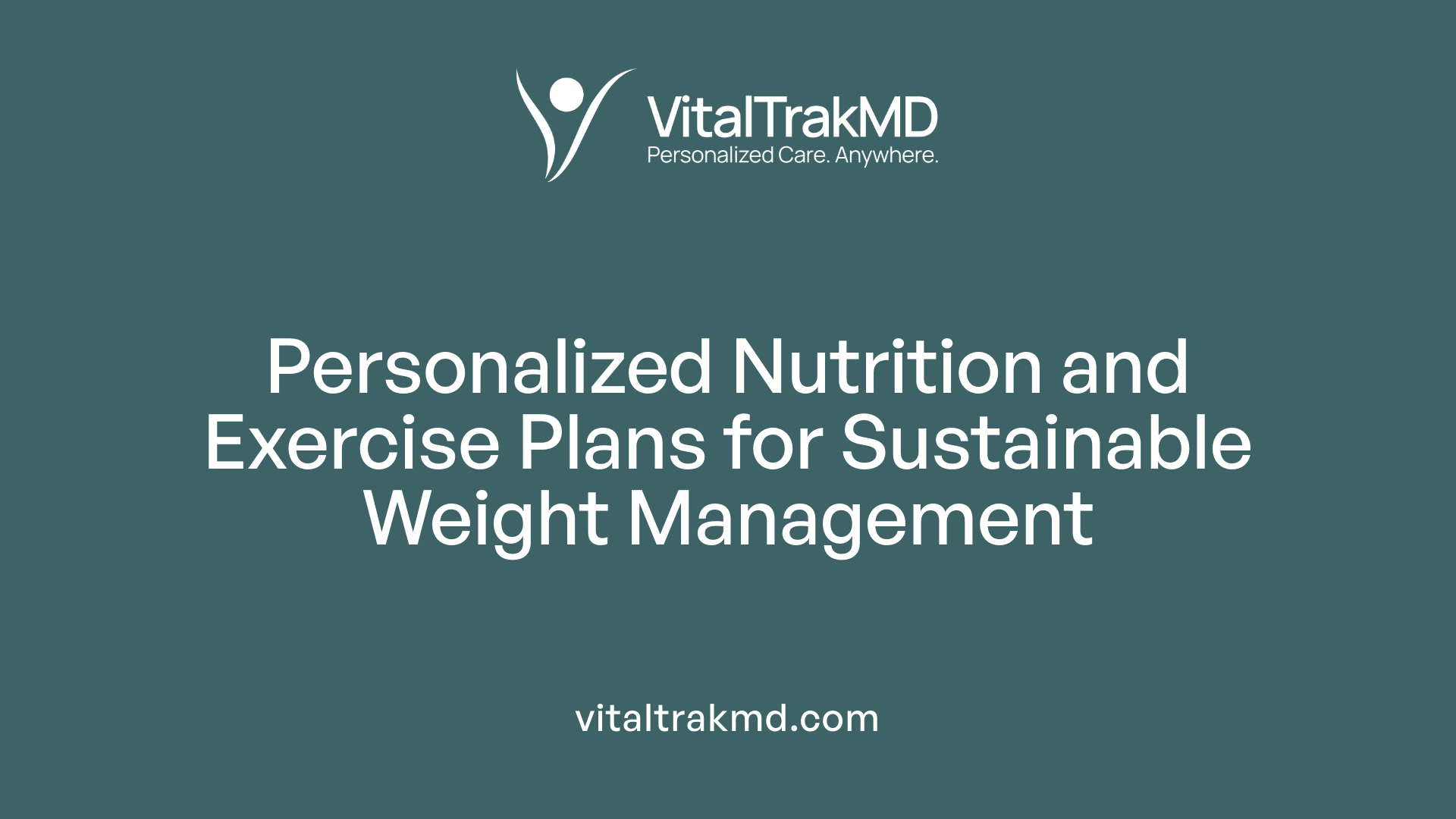 Personalized Nutrition and Exercise Plans for Sustainable Weight Management