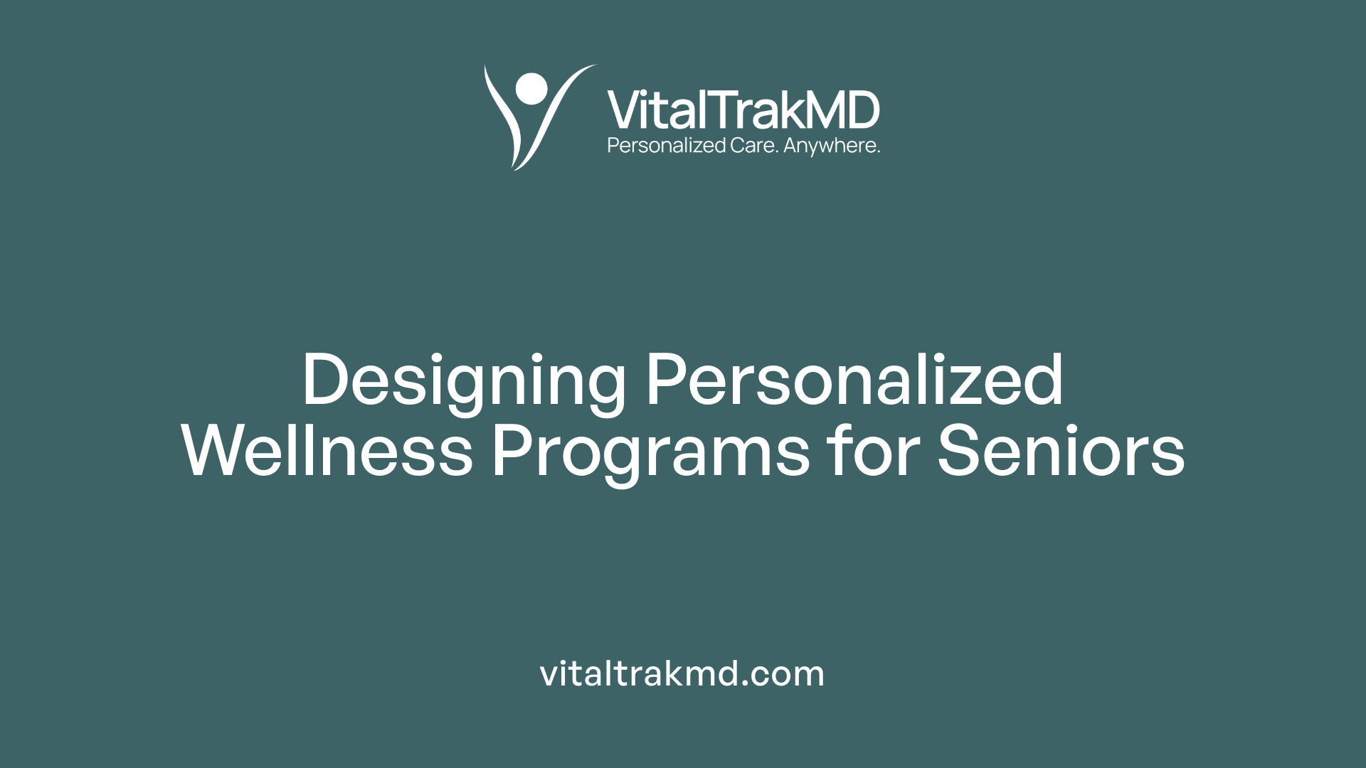 Designing Personalized Wellness Programs for Seniors
