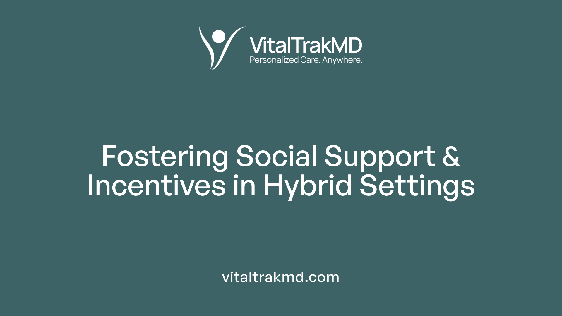 Fostering Social Support & Incentives in Hybrid Settings