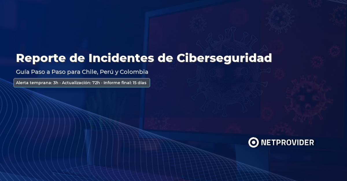 Centro de operaciones de ciberseguridad monitoreando alertas de incidentes con plazos de reporte ANCI en Chile