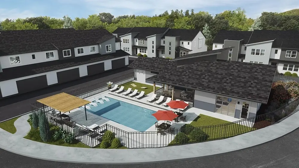 pool aerial view