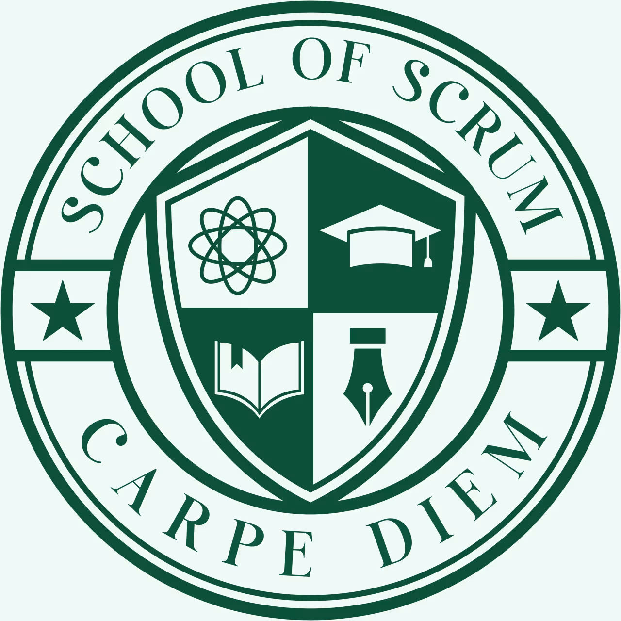 School of Scrum light green logo