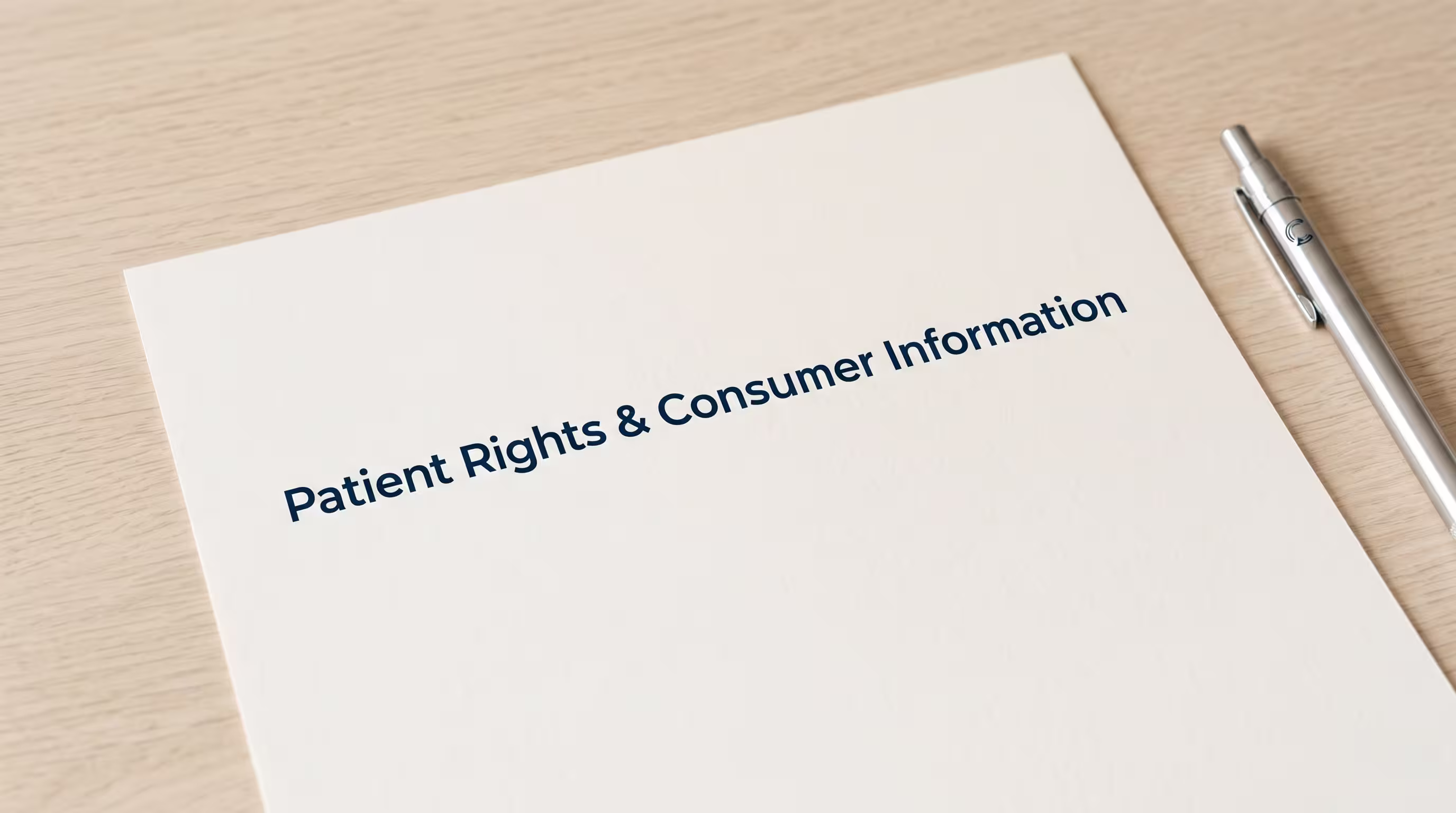 patient rights and consumer information
