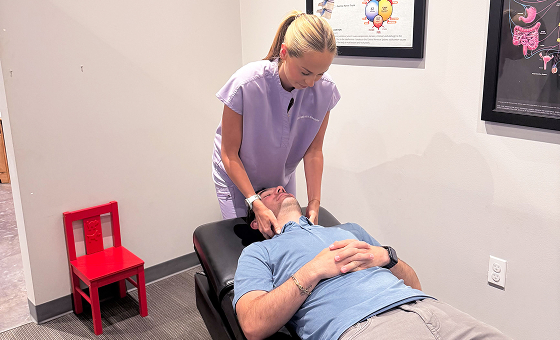 Neck strain associated with tech neck