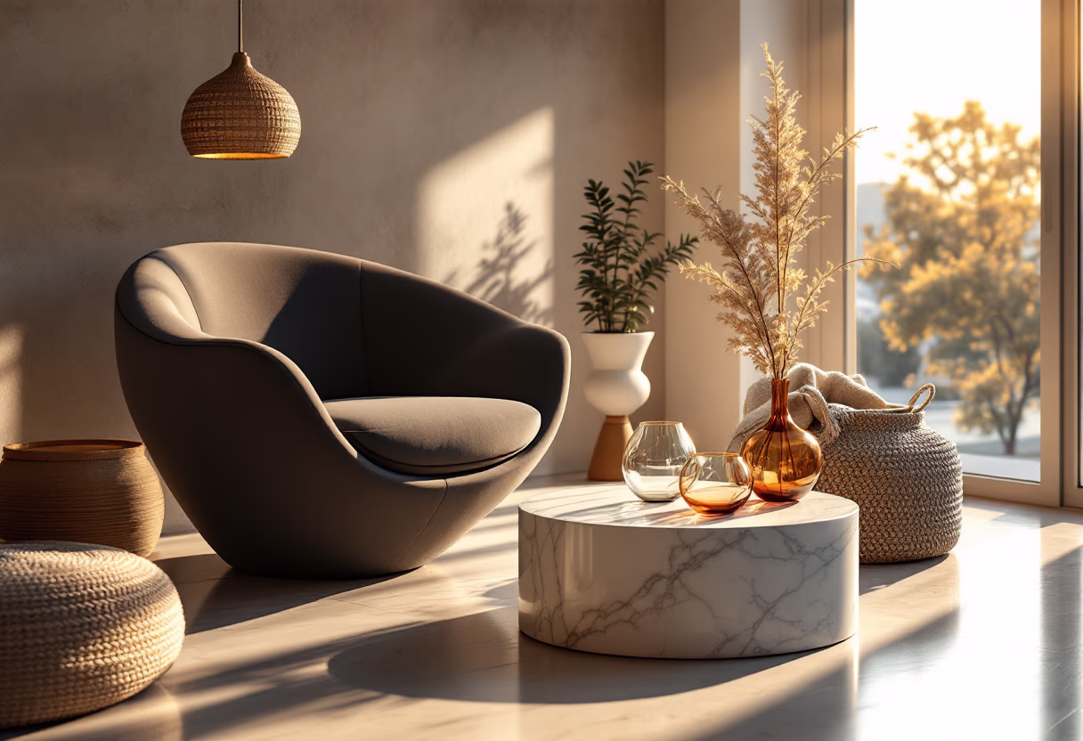 image of living room setup for a home goods store