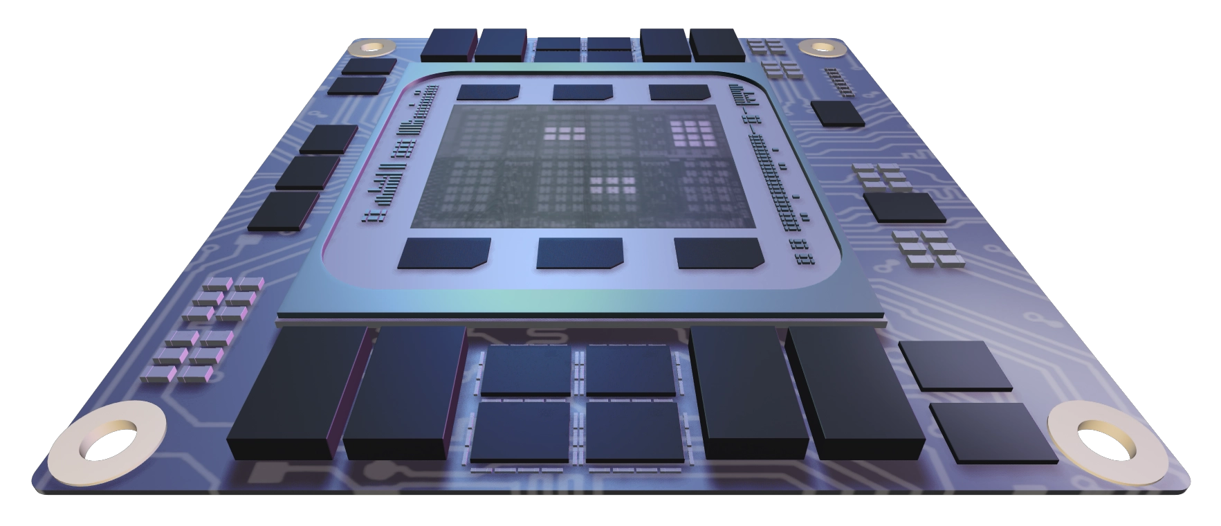 3D representation on the chip