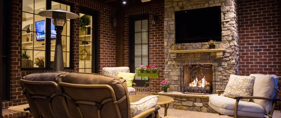 Fireplace installed for a home in Winston-Salem, NC.