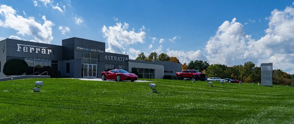 Commercial Property With Green Grass