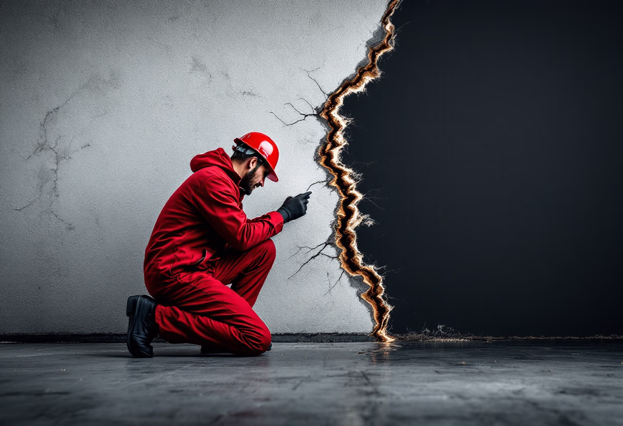 image of plumber testing water flow
