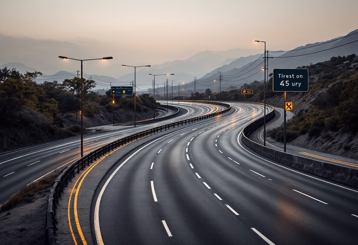 image of a highway (for a mobility and transportation)