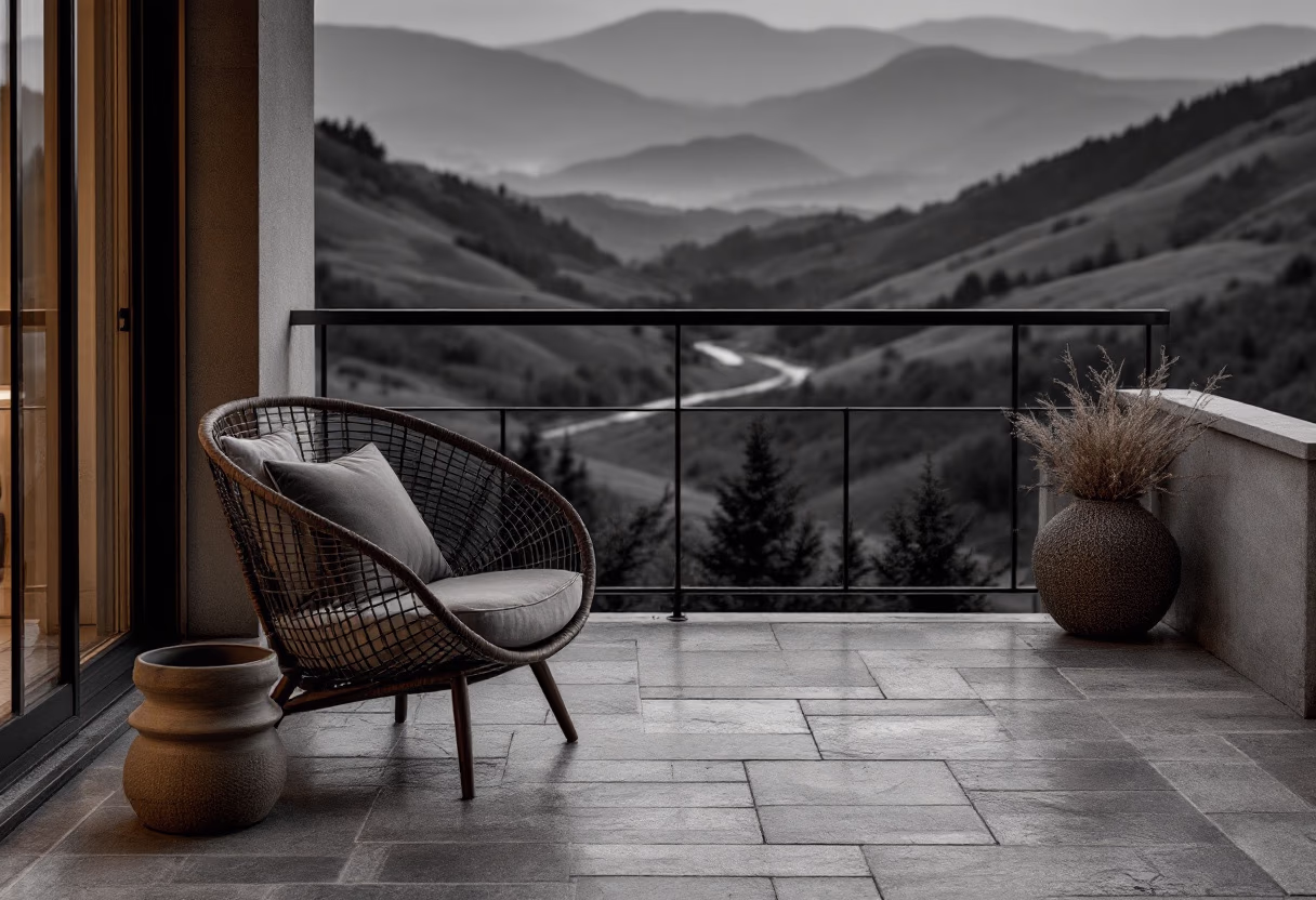 image of balcony view (for a bed & breakfast)