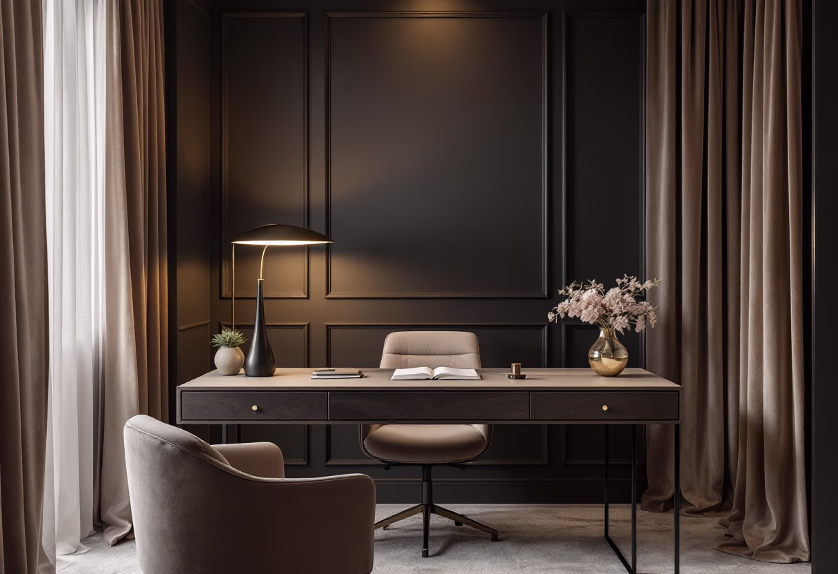 [background image] image of a tidy home office (for a cleaning service)