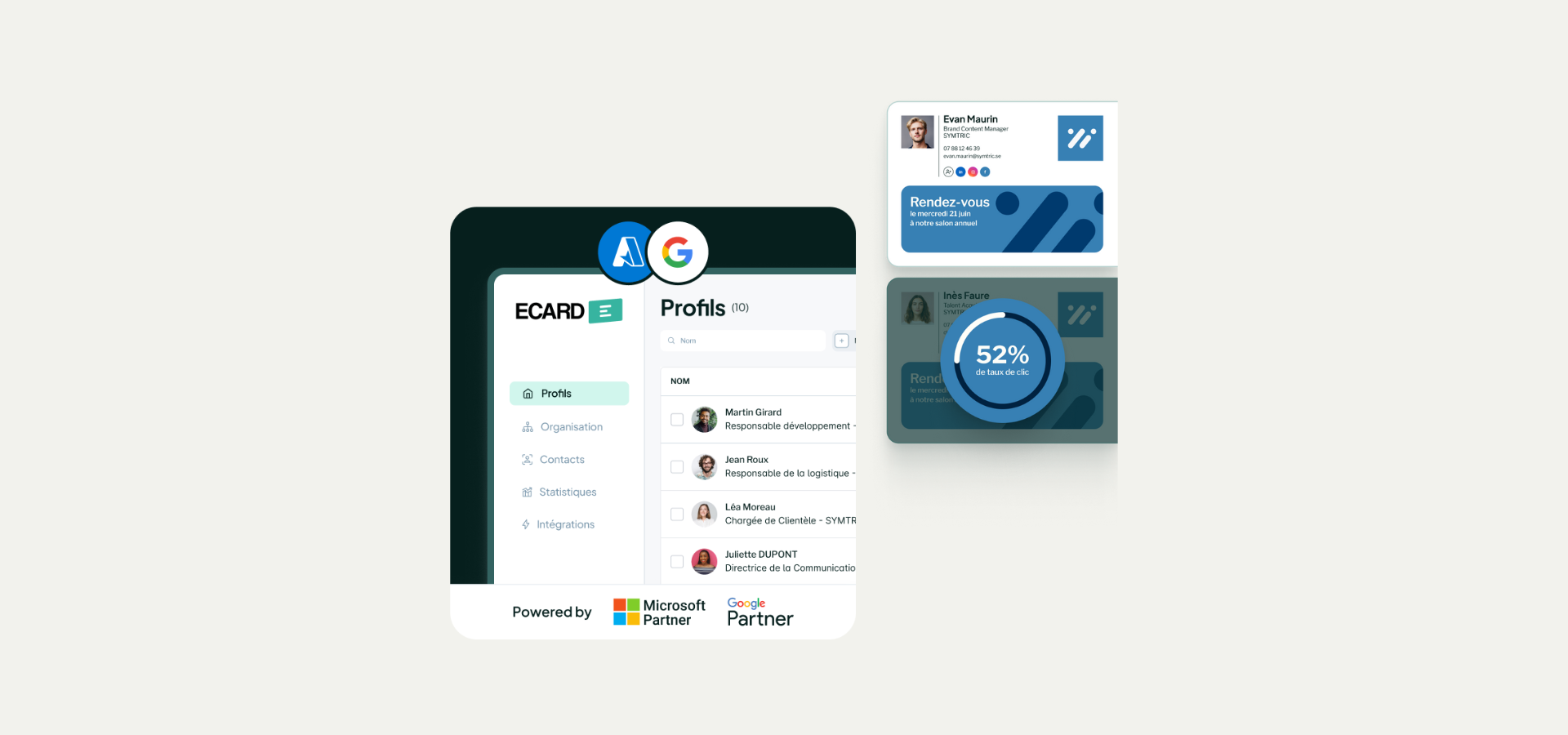 Interface SaaS de Signatures mail centralisées