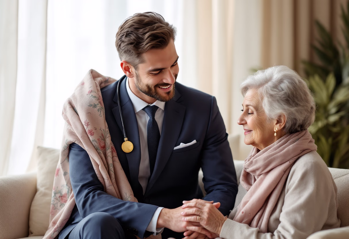 image of a doctor talking to a patient
