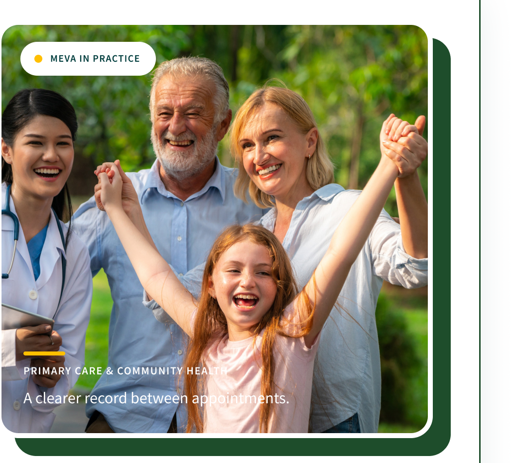Primary care audience example card
