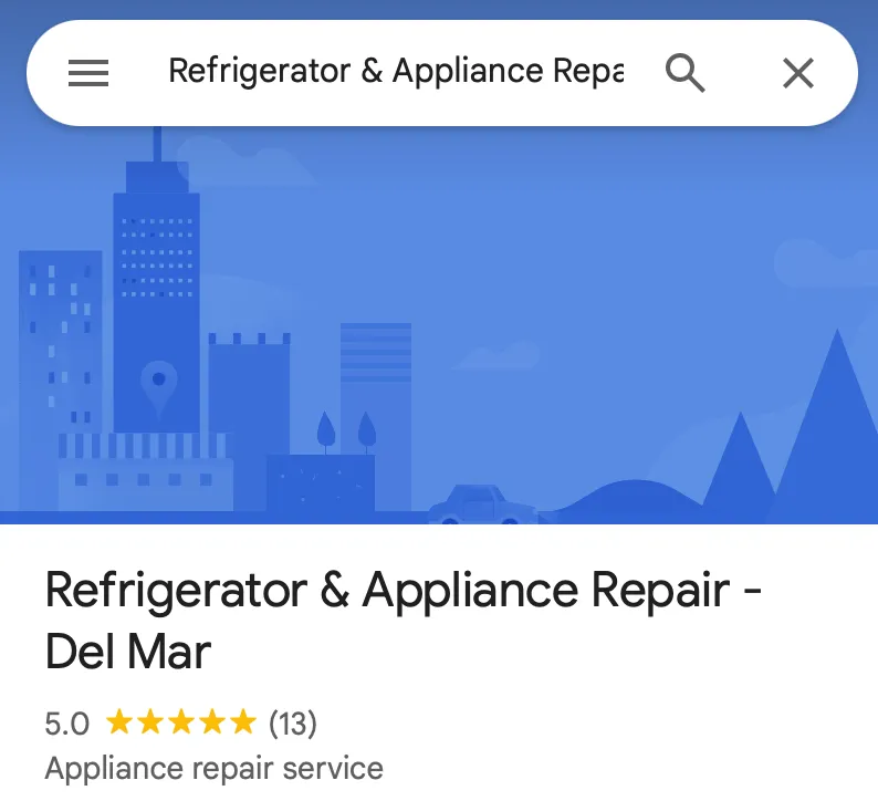 Search result for Refrigerator & Appliance Repair - Del Mar