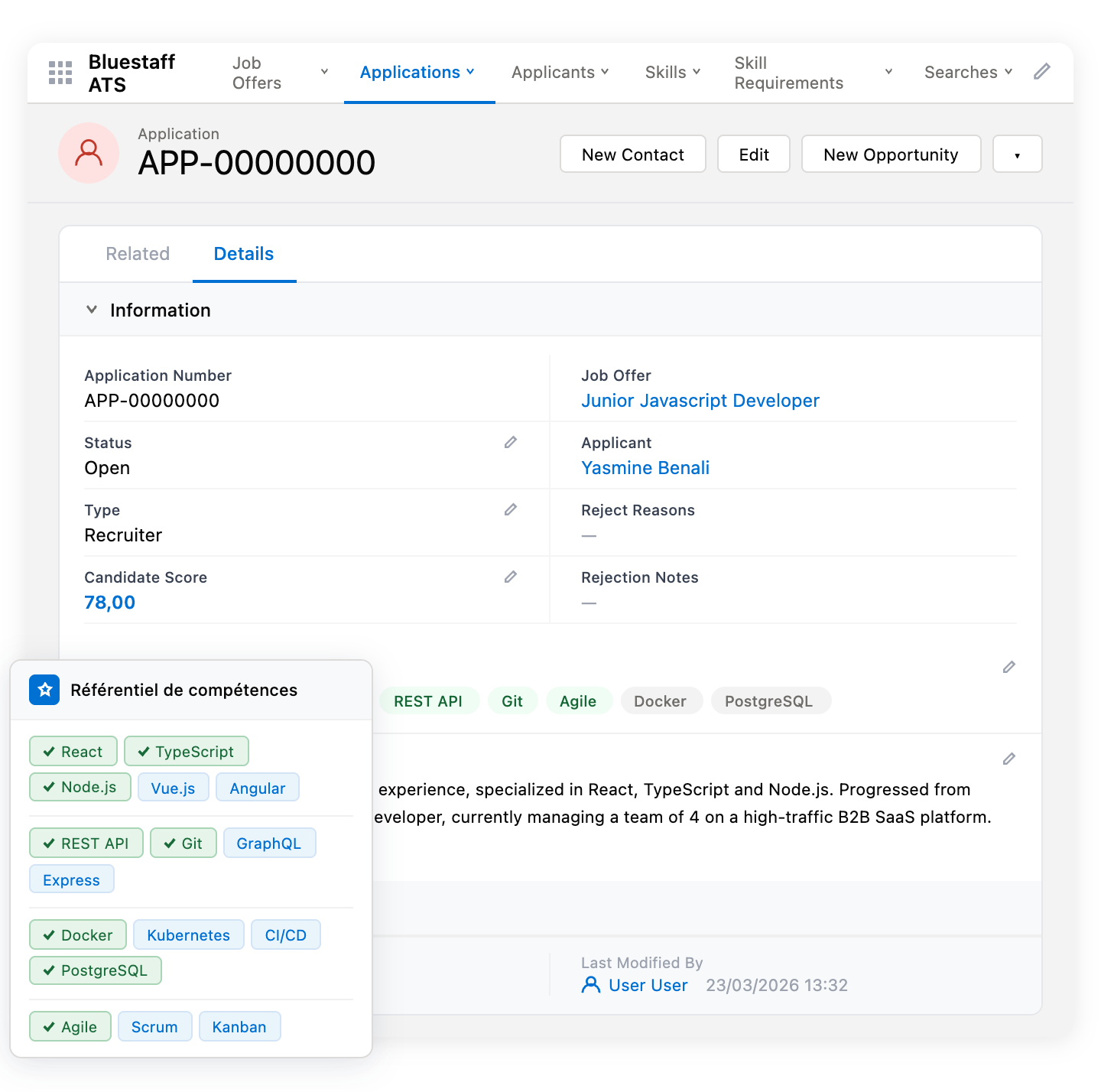 ATS BlueStaff - Analyse intelligente et rapide des CV candidats