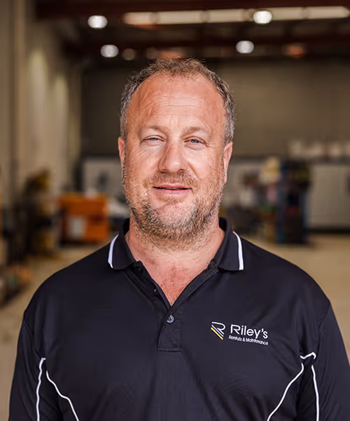 an image of the owner or Rileys working hard and in the workshop