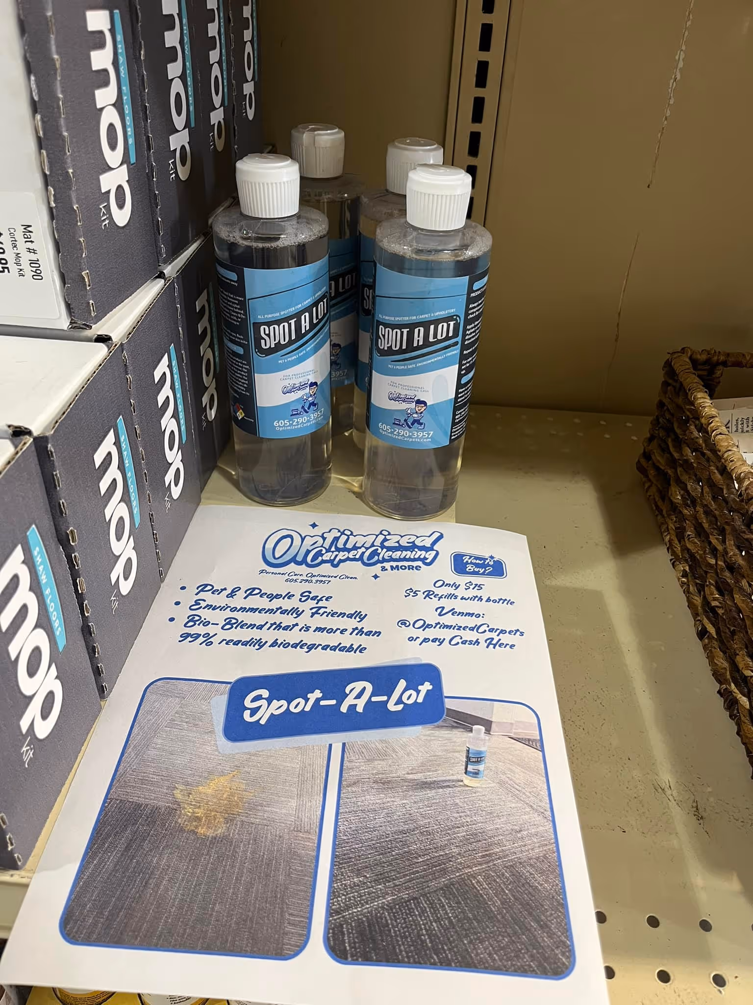 Bottles of Eco-friendly Cleaning solutions