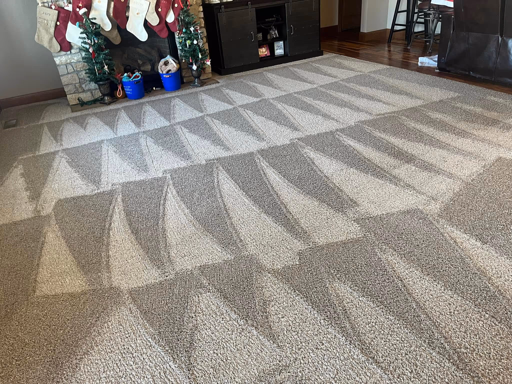 Cleaned carpet