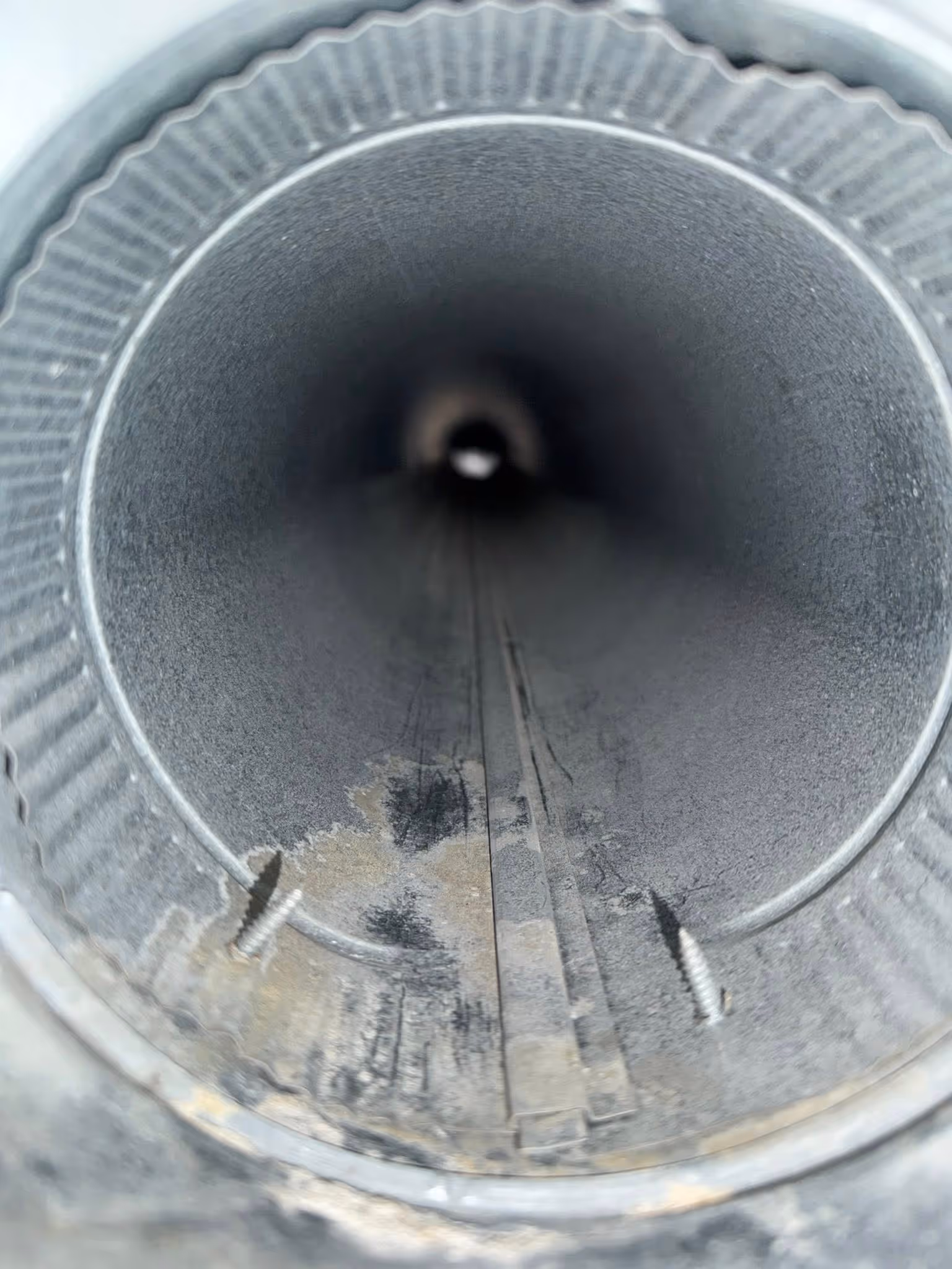 An after photo of a air duct that has been cleaned