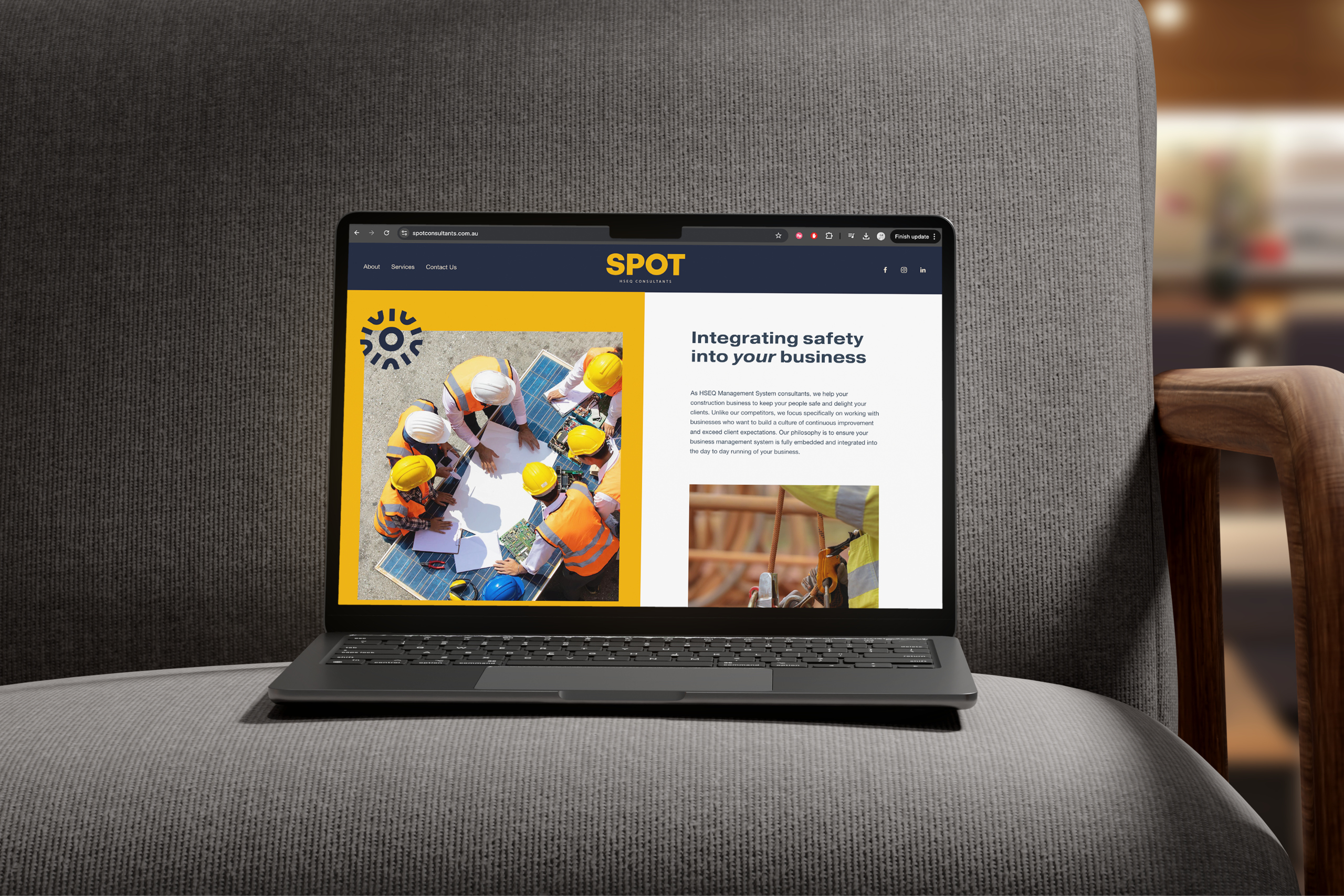 SPOT Consultants vibrant brand colour scheme