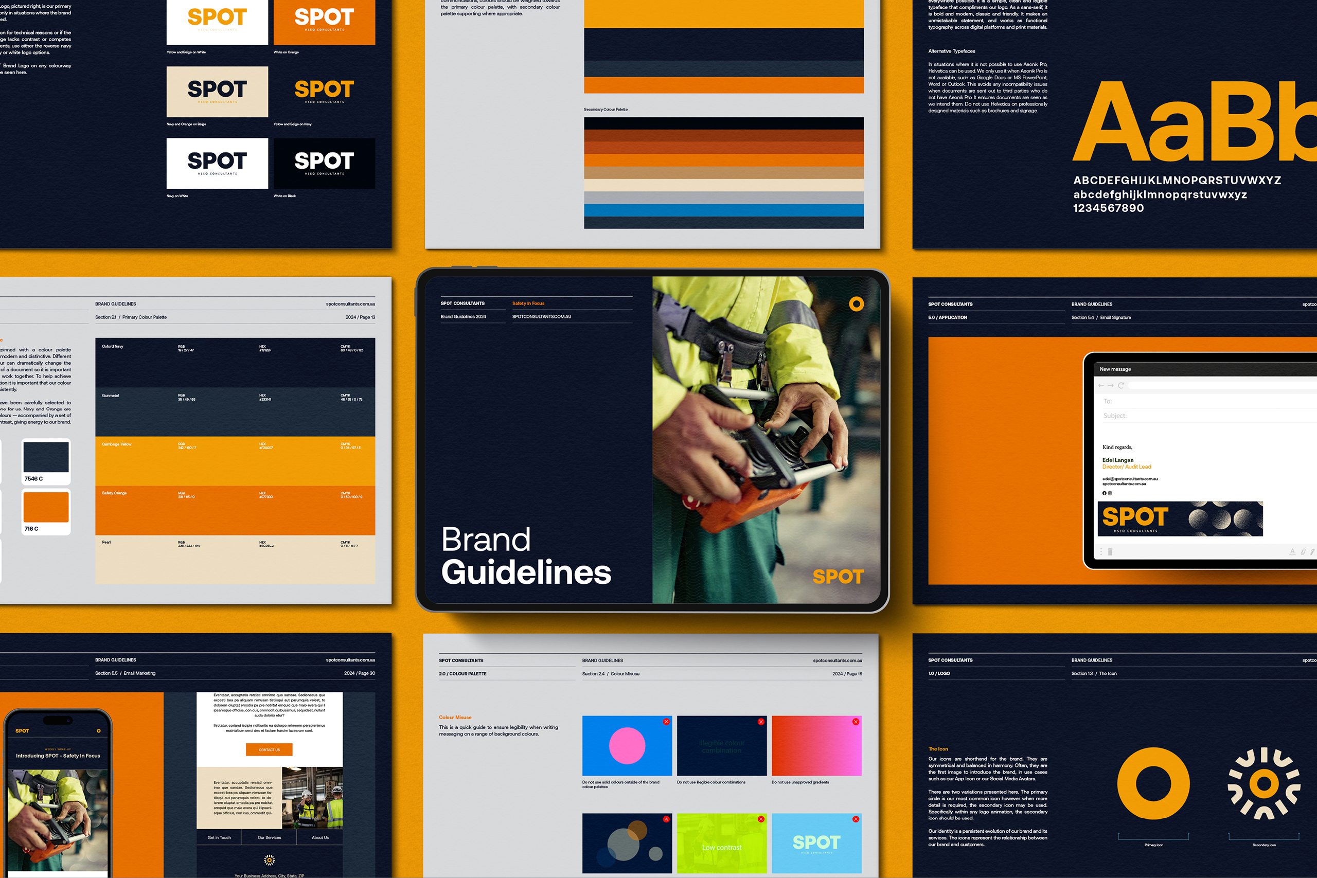 SPOT Consultants brand identity design
