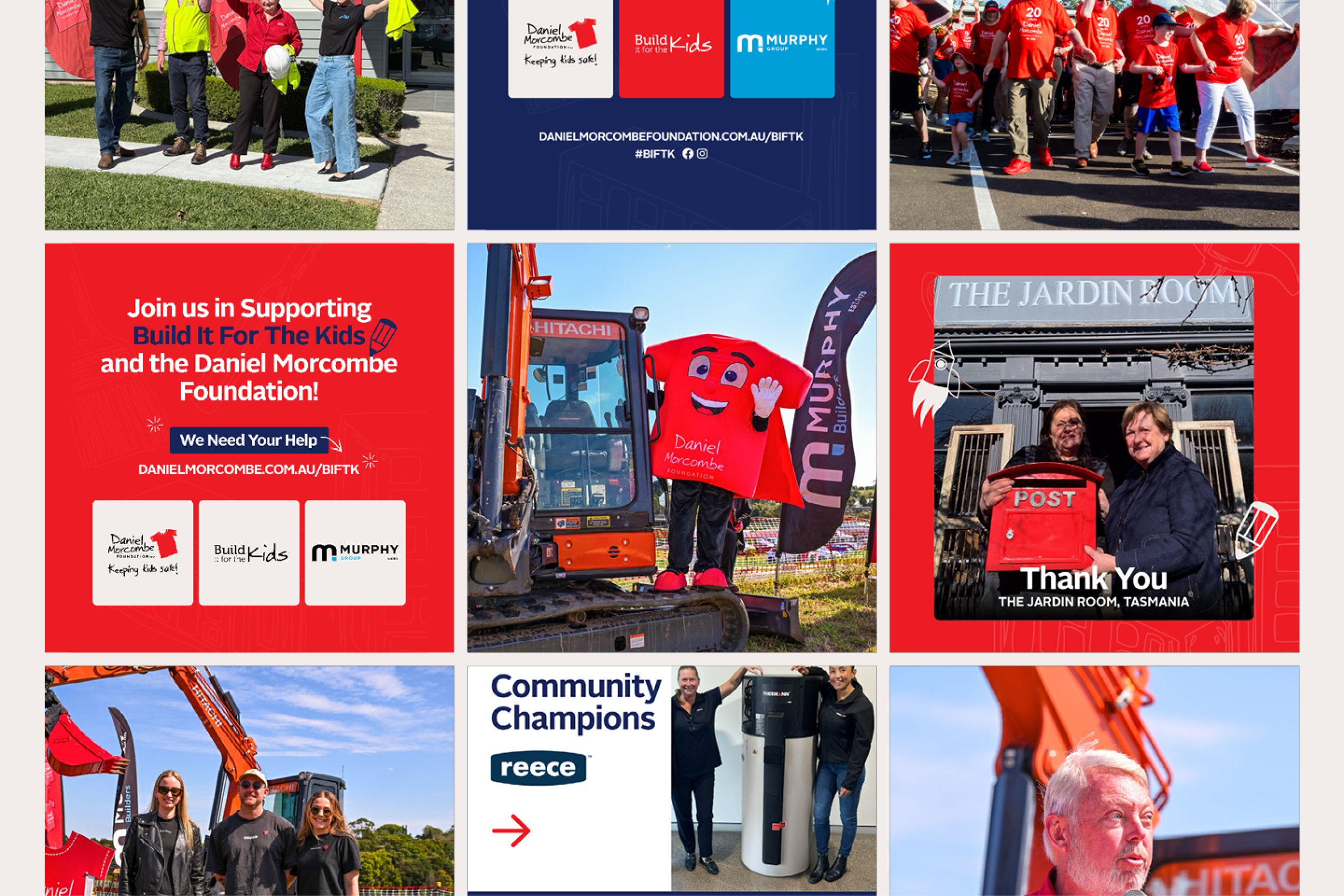 Daniel Morcombe Foundation charity home marketing