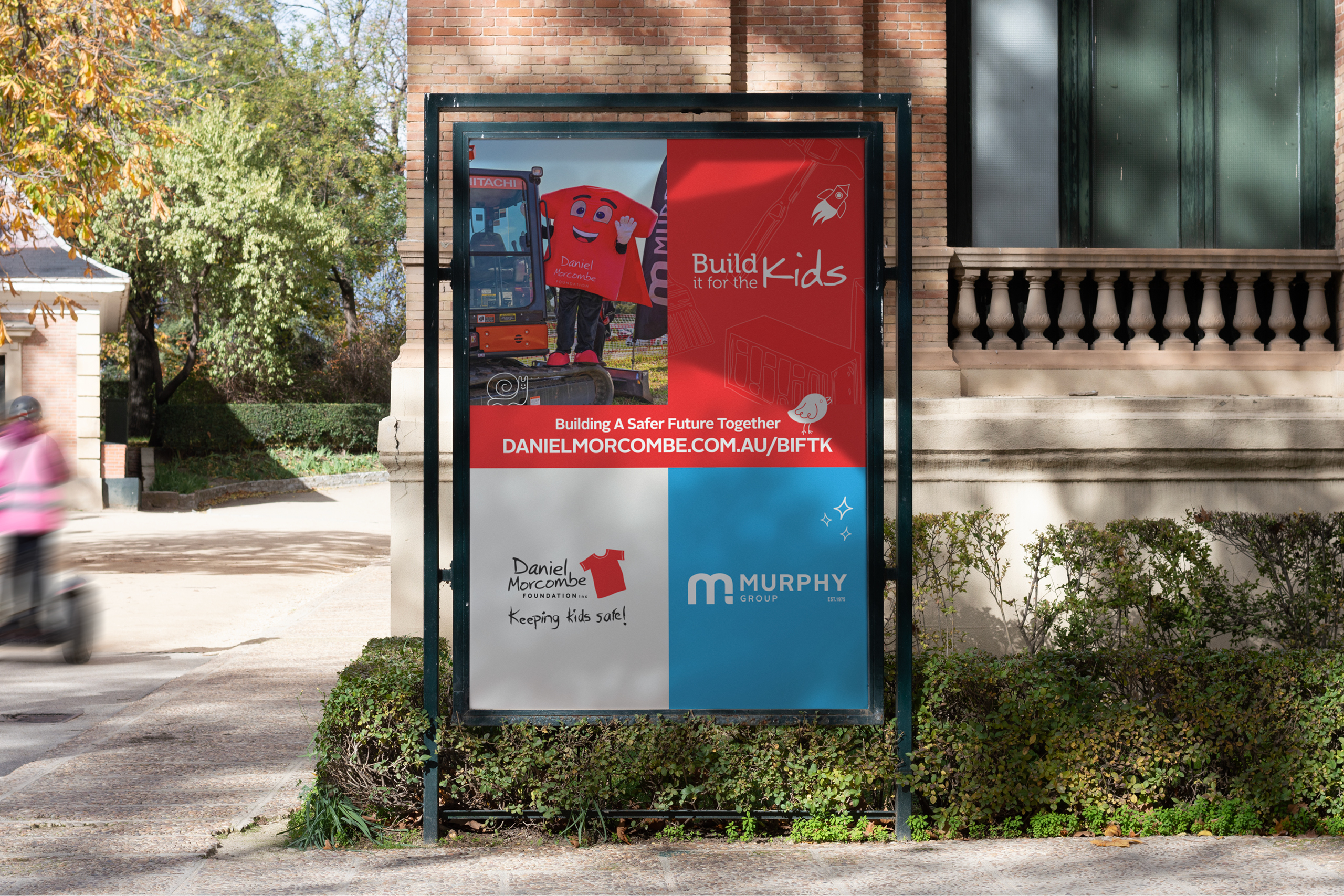 Build It For The Kids brand collateral and partner recognition