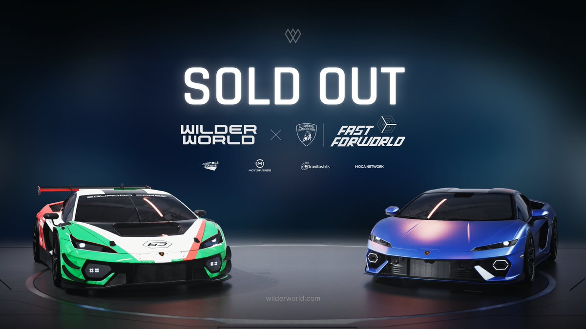 Wilder World on X: "🚨 SOLD OUT IN 4 MINUTES 🚨 The @opensea sale for the Lamborghini Temerario has officially SOLD OUT. An additional 100 will go live on the Fast ForWorld