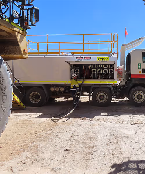 large fully maintained piece of mining equipment ready after servicing