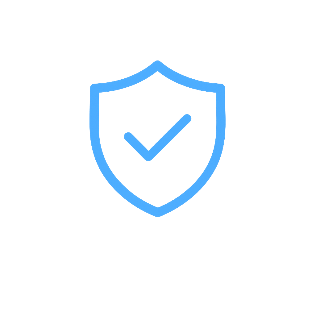 Cybersecurity and compliance icon for threat protection and audits