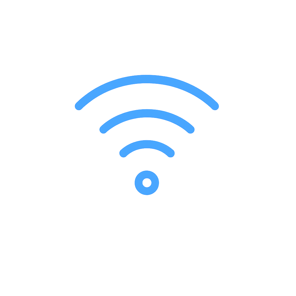 Wi-Fi network setup icon for office and business IT networks