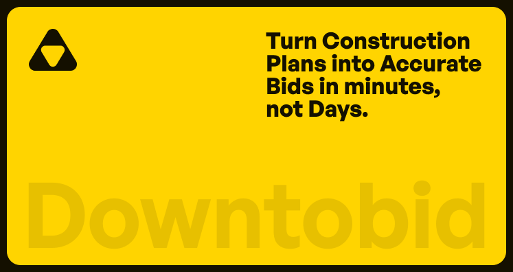 AI Construction Bidding Software for GCs & Subs Downtobid logo