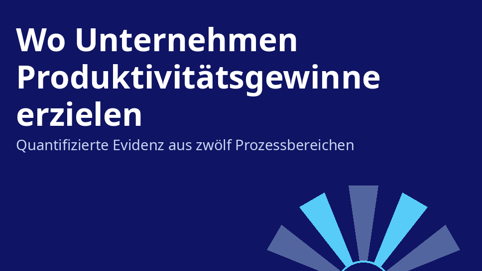 Wo Unternehmen Produktivitätsgewinne erzielen können