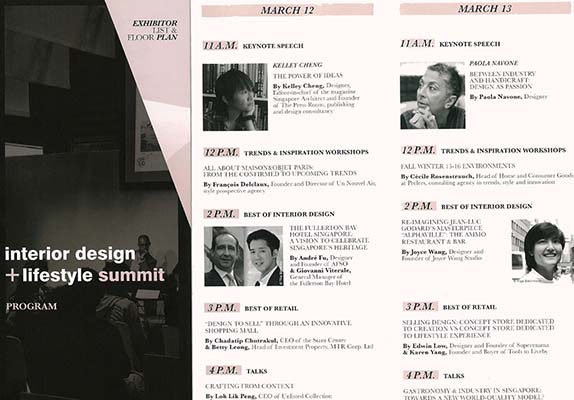 Interior design & lifestyle summit program, 2014