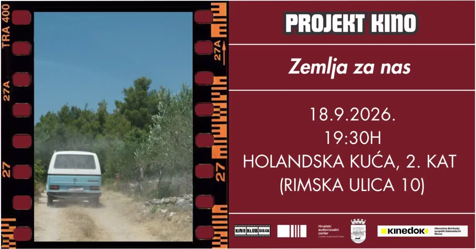 Besplatna projekcija filma “Zemlja za nas” u Kino klubu Sisak